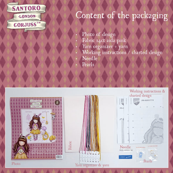 Gorjuss Just One Second Cross Stitch Kit by Vervaco