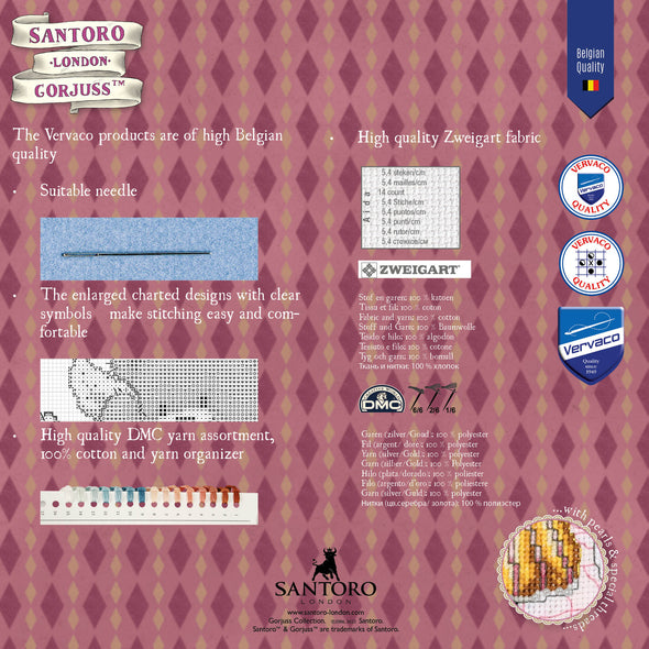 Gorjuss Just One Second Cross Stitch Kit by Vervaco