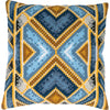 Geometric Cross Stitch Cushion Kit by Vervaco