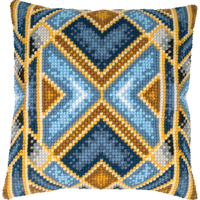 Geometric Cross Stitch Cushion Kit by Vervaco