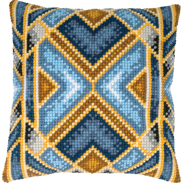 Geometric Cross Stitch Cushion Kit by Vervaco