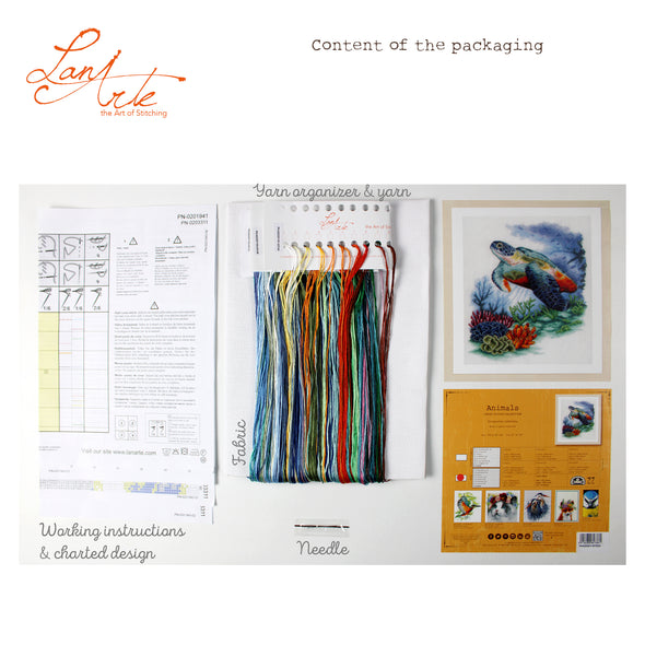 Treasures Undersea Cross Stitch Kit by Lanarte