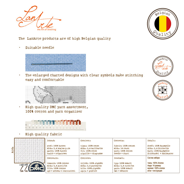 Treasures Undersea Cross Stitch Kit by Lanarte