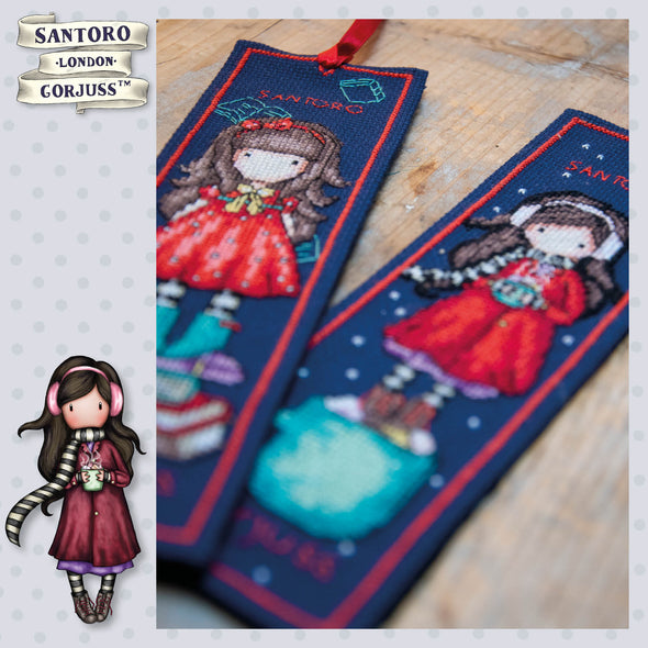Gorjuss set of 2 Cross Stitch Bookmark Kit by Vervaco