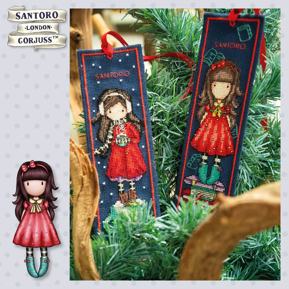 Gorjuss set of 2 Cross Stitch Bookmark Kit by Vervaco