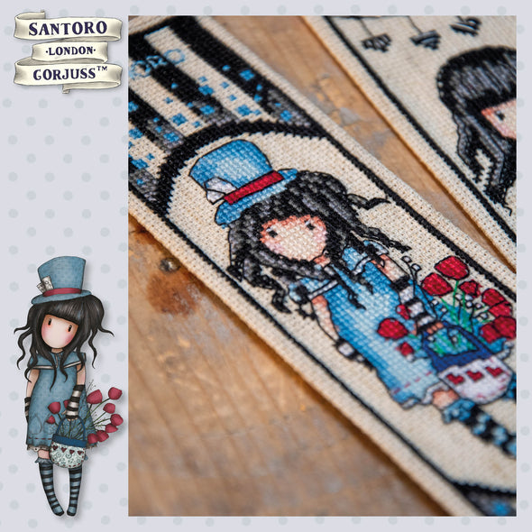 Gorjuss set of 2 Cross Stitch Bookmark Kit by Vervaco