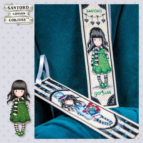 Gorjuss set of 2 Cross Stitch Bookmark Kit by Vervaco