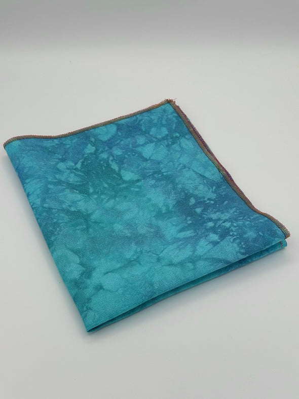 Poseidon hand dyed cross stitch fabric by VolcanoStitching