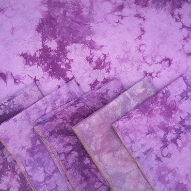 Purple Rapsody Hand Dyed Cross Stitch Fabric by VolcanoStitching