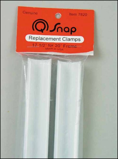 Q-Snaps Replacement Clamps. 17 1/2" Clamps Pair for 20" Extension Frame