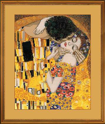 Cross stitch kit “The Kiss after G. Klimt's Painting”, Riolis