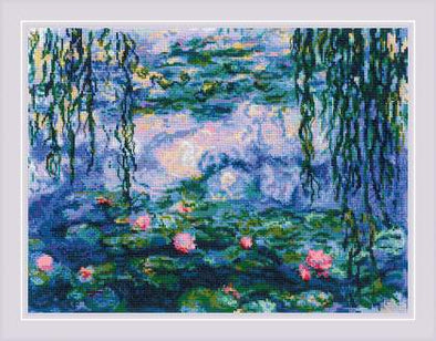 Cross stitch kit “Water Lilies after C. Monet's Painting”, Riolis