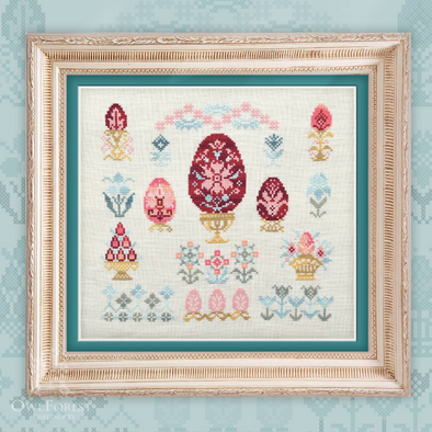 Owl Forest Cross Stitch Pattern | Owl Forest Embroidery Kits