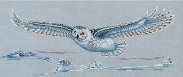 Polar Owl Cross Stitch Kit by DIY