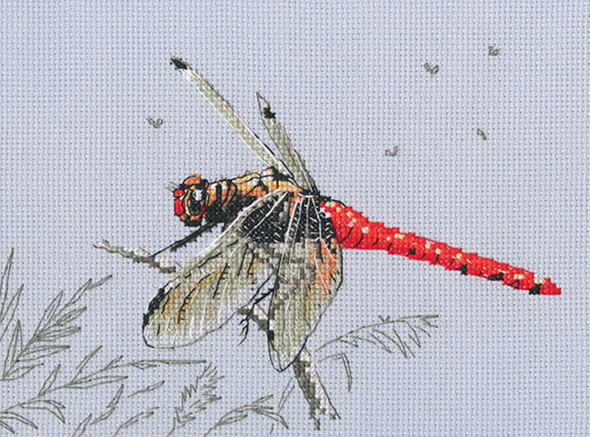 Dragonfly Cross Stitch Kit by RTO