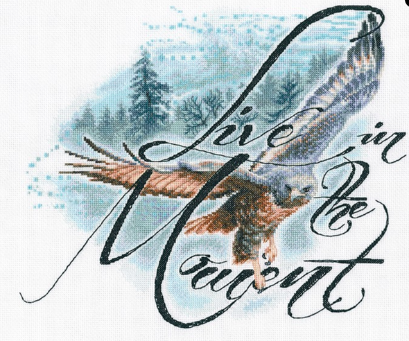 Live in the Moment Cross Stitch Kit by RTO
