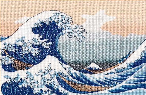 The Big Wave in Kanagawa Cross Stitch Kit by Oven