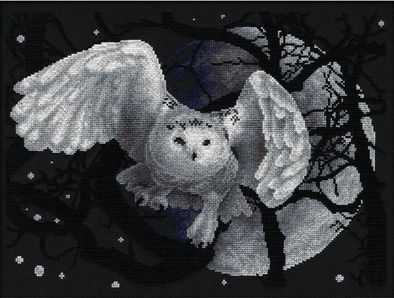 White Owl Cross Stitch Kit by Panna