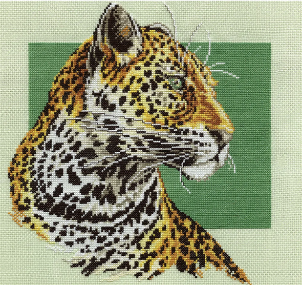 Leopard Cross Stitch Kit by Panna