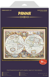World Map Cross Stitch Kit by Panna