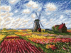 Tulip Field after C. Monet's Painting Cross Stitch Kit by Riolis