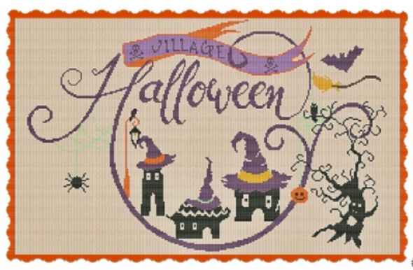 Halloween Village by Alessandra Adelaide Needleworks