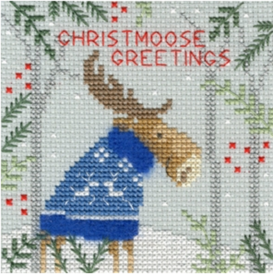 Christmas Moose - Christmas Cards by Bothy Threads