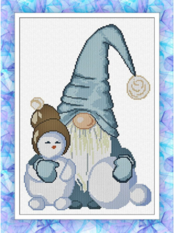 Gnome and Snowfriend by Alessandra Adelaide Needleworks